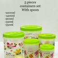 5Pcs Plastic Container Set. 
