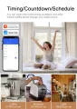 Aubess 16A Mini Smart WiFi Switch Support Smart Life/Tuya App Alexa DIY Breaker With 2-way Control Function and Automation. 