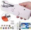 Handheld Sewing Machine with Extra Bobbins, MSDADA Portable Electric Stitch Cordless Sewing Machine with Extra Bobbin, Needle for Curtains, Fabric, Kids Cloth, Crafts and Home Travel. 