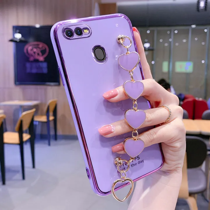 For%20OPPO%20A12%20Back%20Cover%20+%20Love%20Heart%20Bracelet%20Luxury%20Glossy%20Shiny%20Plating%20Bumper%20Ladies%20Case%20Soft%20Silicone%20Protective%20Phone%20Cases%20-%20Image%202