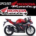 Honda Racing Logo Sticker Motorcycle Scooter Racing Sticker Logo Decoration Sticker Honda Universal Modified Sticker. 