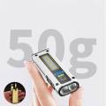 【WEJA】Mini LED dual light source flashlight TYPE-C fast charging multifunctional magnet work outdoor camping emergency flashlight. 