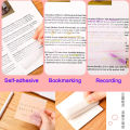 【HOT】 Transparent Clear Sticky Notes Small Big Large Post Memo Pads Post Notepads School Office Stationery Book Annotation Index Tabs. 