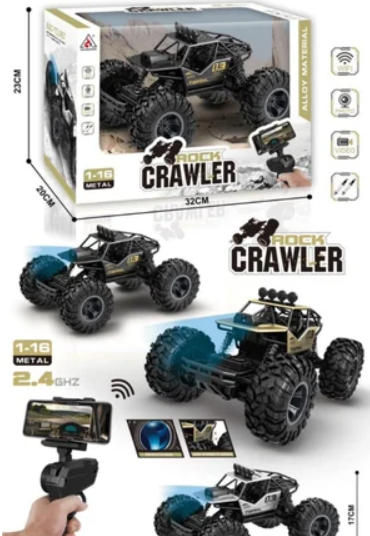 Rock%20Crawler%20Alloy%20Material%20RC%20Monster%20Truck/%20Offroad%20RC%20Truck%201:16%20Scale%202.4%20Ghz%20with%20Camera%20-%20Image%202