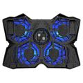 USB Powered Slim Flat Notebook Laptop Cooler Cooling Pad Radiator with LED Four Fans for 17inch Laptop. 