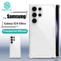 【User-friendly】 Nillkin Luxury Soft Case for Galaxy S24 Ultra Phone Cases Transparent TPU + PC Back Cover. 