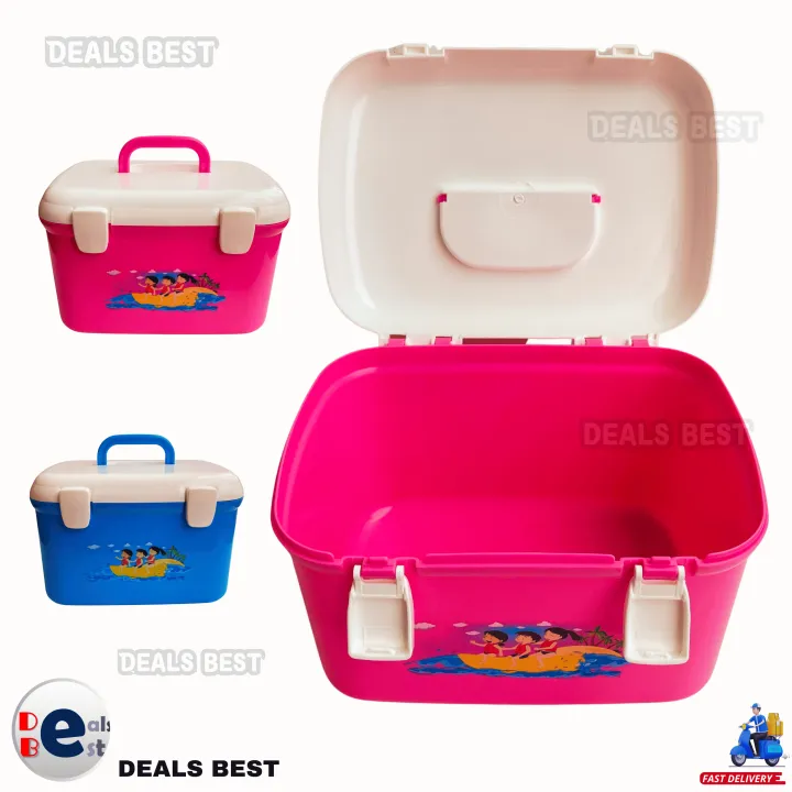 Damro%20High%20Quality%20Multi%20Purpose%20Portable%20Medical%20Box%20with%20Handle%20Storage%20Box%20Organizer%20Divider%20First%20Aid%20Box%20Gift%20for%20Baby%20Space%20Saver%20-%20Image%205