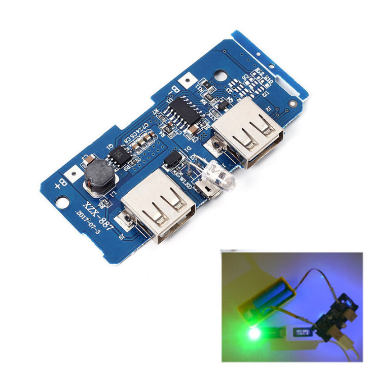 5V 2A Power Bank Charger Module Charging Circuit Board Step Up Boost Power Supply Module 2A Dual USB Output 1A Input Daraz.lk