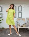 Cassie Shift Dress - Lemon. 
