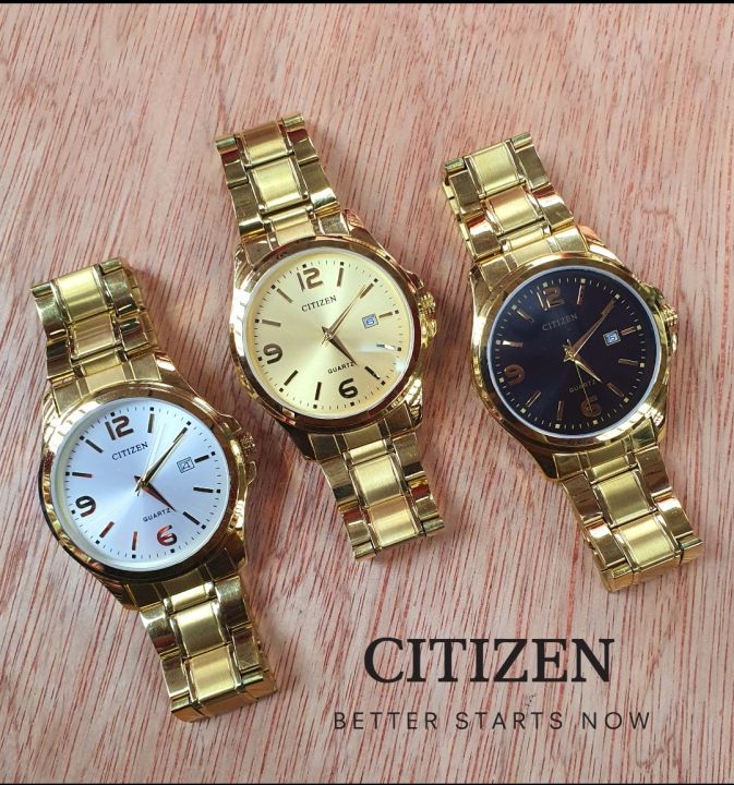 Citizen Gold Watch For Gents 1 Year Colour Warranty
