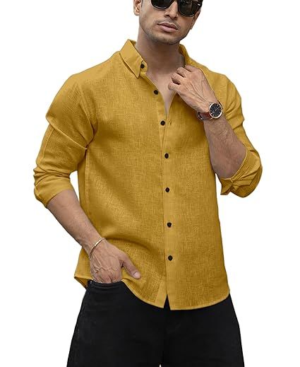Men's%20Solid%20Linen%20Cotton%20Shirt%20%7C%20Casual%20%7C%20Plain%20%7C%20Full%20Sleeve%20%7C%20Summer-Regular%20Fit%7C%20Men%20Stylish%20Shirt%20%7C%20Everyday%20Formal%20Wear%20(FROM%20INDIA)%20-%20Image%204