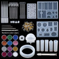 LibiSpecial New specials A SET Epoxy Resin Mold Kits Silicone Epoxy Mold Set Jewelry Casting Tools Earring findings for epoxy Jewelry Making Supplies DIY. 