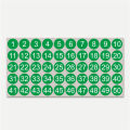 1 to 50 Number Stickers Consecutive Number Stickers 1 Inch Self-Adhesive Decal for Indoor and Outdoor Waterproof Labels Number Inventory Stickers for Inventory Storage Classification. 