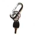 Simple Metal Key Chain Alloy Keys Organization Dual Key Clip Keychain for Car Keys Unisex. 