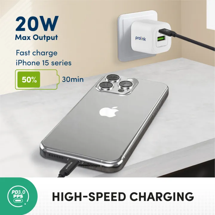 %5BFast%20Charge%5D%20Prolink%2020W%20Travel%20GaN%20PD%20Charger%20with%20IntelliSense%20(20W%20USB-C%20Power%20adapter)%20-%20Image%205