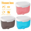 Wall Mount Tissue Holder Bathroom Waterproof Tissue Box Self-adhesive Punch-Free Multifunctional Storage Rack Bathroom Supplies. 