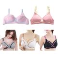 Women Maternity Feeding Nursing Bra Pregnancy Open Front Buckle Breastfeeding Bralette Wireless Lightly Padded Underwear. 