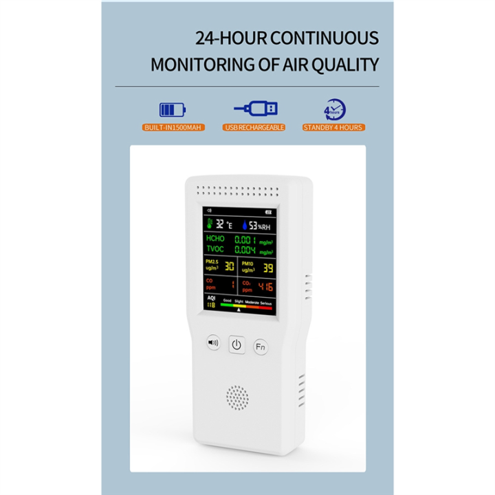 1%20Piece%209%20in%201%20Air%20Quality%20Monitor%20High%20Precision%20PM2.5%20PM10%20HCHO%20TVOC%20CO%20CO2%20AQI%20Temperature%20Humidity%20Meter%20(White)%20-%20Image%203