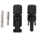 1 pair Male + Female M/F Connectors Set for PV Solar Panel Cable Accessories. 