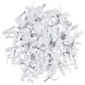 7mm U Clips - 200 Pieces Of Cable Staples Clip Wall Wire Nail Fixture For Ethernet Cable Rg6 Rg59 Cat5 Cat6 RJ-45 Tv Wire Cable 7Mm White. 