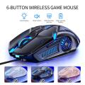 HXSJ 1600DPI Mice Ergonomic Wired Gaming Mouse USB Mouse Gaming RGB Mause Gamer Mouse 6 Button LED Silent Mice For PC Laptop Computer. 