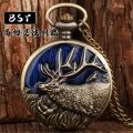 Antique Style Long Tail Rare Pocket Watch Movable Real Spirit Beast Characteristics Couple Gift Retro Watch. 