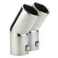 Golf 4 Car Exhaust Tail Pipe Stainless Steel Exhaust Tailpipes Muffler Tips Dual Pipes. 