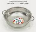Stainless Steel Micro-Perforated Colander Kitchen Strainer Sieve with Handle - Large Bowl - Pasta, Rice, Fruit, Vegetable Drainer. 