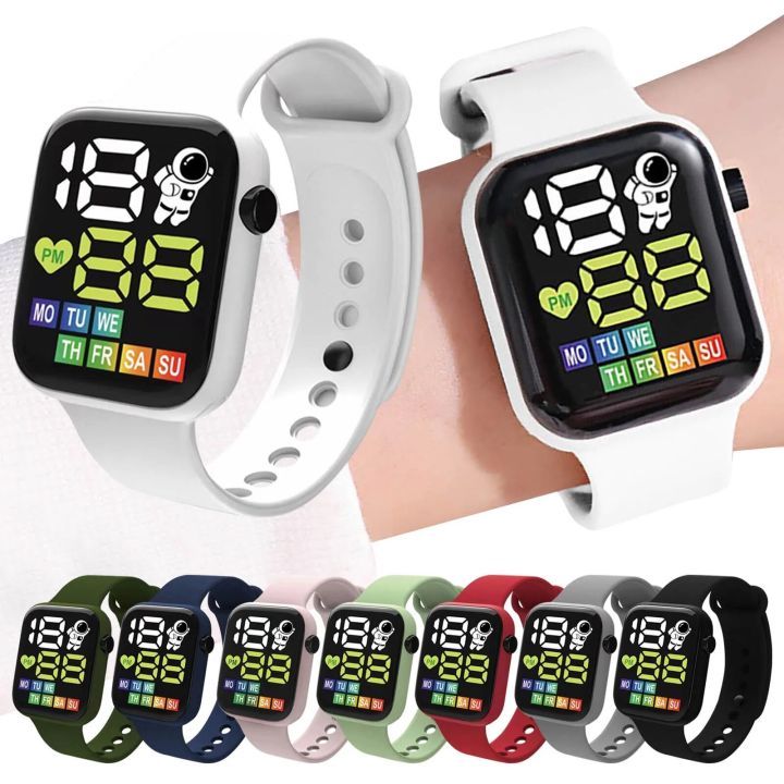 Multi-color%20Smart%20Watch%20For%20Kids%20Boy%20Girl%20Fashion%20Sports%20Bracelet%20LED%20Digital%20Wrist%20Watches%20Children's%20Smartwatch%20Waterproof%20-%20Image%202