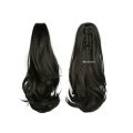 Claw Clips Pony Tail Hairpieces For Women Straight Hair Ponytail Extension With Claw Clip Ponytail  Wigs For Girls  - Natural Black. 