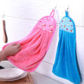 Coral Fleece Bathroom Supplies Soft Hand Towel Absorbent Cloth Rag Hanging Cloth Cleaning Supplies Kitchen Accessories. 