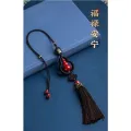Kangning Fulu Pendant New Rearview Mirror Pendant Raw Ore Pendant Car High-End High-Content Men's and Women's Gourd Car Cinnabar. 