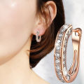 1 Pair Earrings Charm Attractive Ring Shape Dainty Huggie Earrings for Women. 
