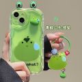 Casing For Samsung Galaxy A14 5G A13 4G A21S A22 A23 A04S A04 A04E A02 A02S A03 Core cover Soft Silicone Back Cover Curly Wave Frame Cute 3D Panda Ears Ugly Frog Eyes Doll Fashion INS Bumber TPU Shockproof Full Protection Luxury Cartoon. 