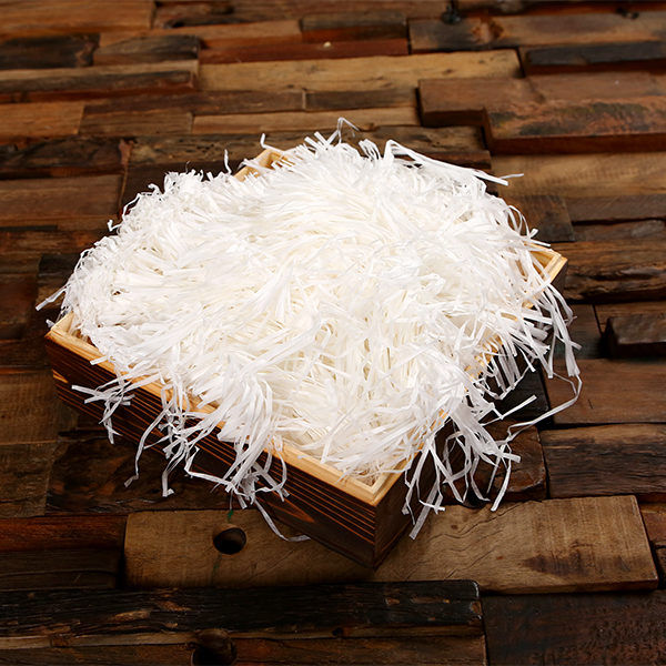 White colour Shredded and Crinkled Paper fillers for Gift Box Filling Party Gift Packaging 50 Gram