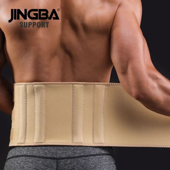 JINGBA%20SUPPORT%20Neoprene%20Adjustable%20Lumbar%20Spine%20Waist%20Support%20Protector%20Waist%20Trainer%20Men%20Waist%20Trimmer%20Sweat%20Belt%20Factory%20-%20Image%204