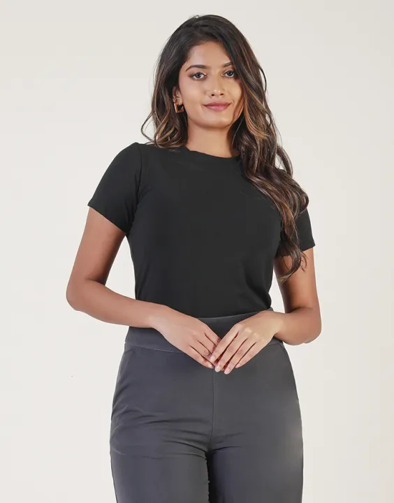 Spring & Summer Women Casual Crew Neck Short Sleeves T-Shirt