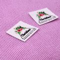 70piece Custom Ironing Labels, Personalized Brand , Logo or Text, Clothing Labels, Custom Printed Fabric Label (YT171). 