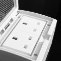 Waterproof IP55 13A Two Socket Plug Outdoor Storm Power Switched Damp. 