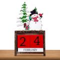 2024 Desk Calendar Wooden Christmas Countdown Calendar Christmas Decoration Supplies Desk Calendar 2023-2024 Advent Calendar Party Supplies Christmas Countdown Decorations Christmas Ornamentsdesk Calendar Calendar Christmas Gifts. 