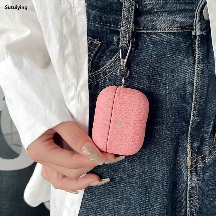 Sutuiying%20Fine%20Cloth%20Texture%20Earbuds%20Box%20PC%20Bargain%20price%20Case%20with%20Hook%20For%20AirPods%203%20-%20Image%207