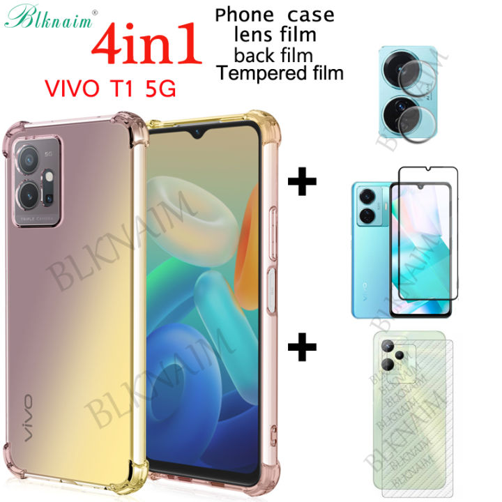 BLKNAIM%20(4-in-1)%20For%20VIVO%20T1%205G%20Case%20Anti-fall%20Color%20Mobile%20Phone%20case%20+%20Full%20Screen%20Tempered%20Glass%20Film%20+%20Carbon%20Fiber%20Back%20Film%20+%20Lens%20Film%20-%20Image%206