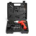 45 Pieces Cordless Screwdriver Kit, Rechargeable Drill with Flexible Handle, LED Light, and Extensive Bit Set for Precision Work. 