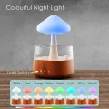 Raincloud Humidifier Essential Oil Raining Desk Humidifier Rain Cloud Night Light Diffuser Relaxing Rain cloud Humidifier with Raining Cloud Diffuser Rain Drop humidifier Sound (Wooden colour). 