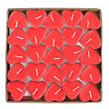 Heart Shape Tea light home decor candles 10 PCs - Tea Light Candle Sets, 10 Pieces Red Heart Floating Candle. 