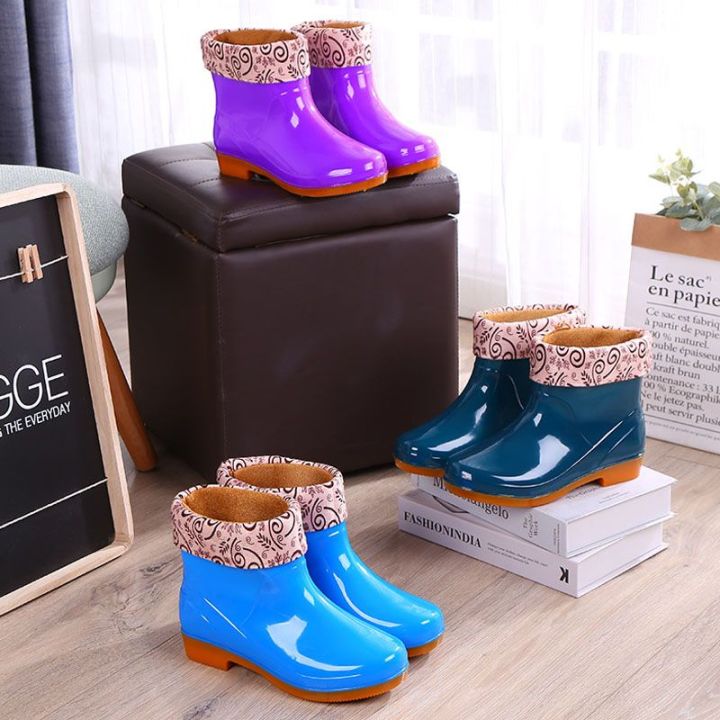 Women's Non-Slip Cover Low-Cut Shoes Rain Boots Work Fashion Casual Rubber  Shoes Wear-Resistant Rain Shoes Waterproof Shoes Four Seasons Summer Rainy  Day | Daraz.lk