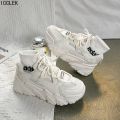 【FOOT SOFA】Women' Sneakers Thick Bottom Platform Vulcanize Casual Chunky Running Shoes for Woman Autumn Winter Female. 