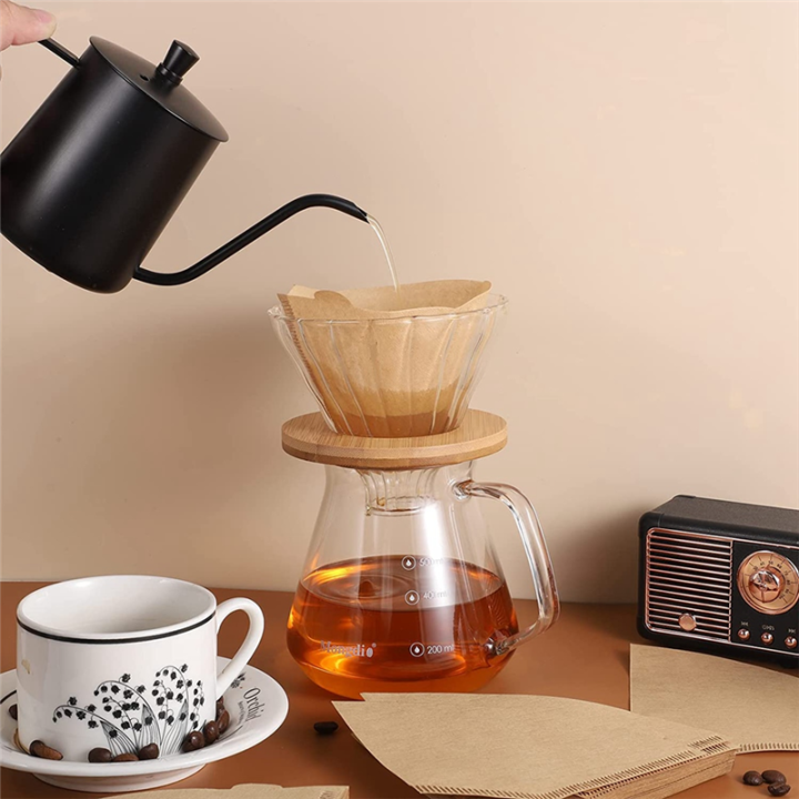 200Pcs%20Coffee%20Filter%20Natural%20Unbleached%20Coffee%20Filters%20Cone%20Paper%20Disposable%20Coffee%20Filters%20for%20Pour%20over%20and%20Drip%20-%20Image%205