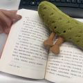 Cute Plush Pickled Cucumber Toy with Legs Soft Pickled Plush Toy Kawaii Green Cartoon Doll Children's Room Decoration. 
