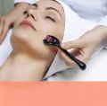 Face Derma roller Skin Derma Roller 0.5mm For Face Acne Scars, Skin Ageing & Hair Regrowth, Titanium Micro Needles Beard Growth & Hair Regrowth Microneedling Kit for Anti Hair Loss Treatment Thinning Hair, Skin Rejuvenation,Black. 